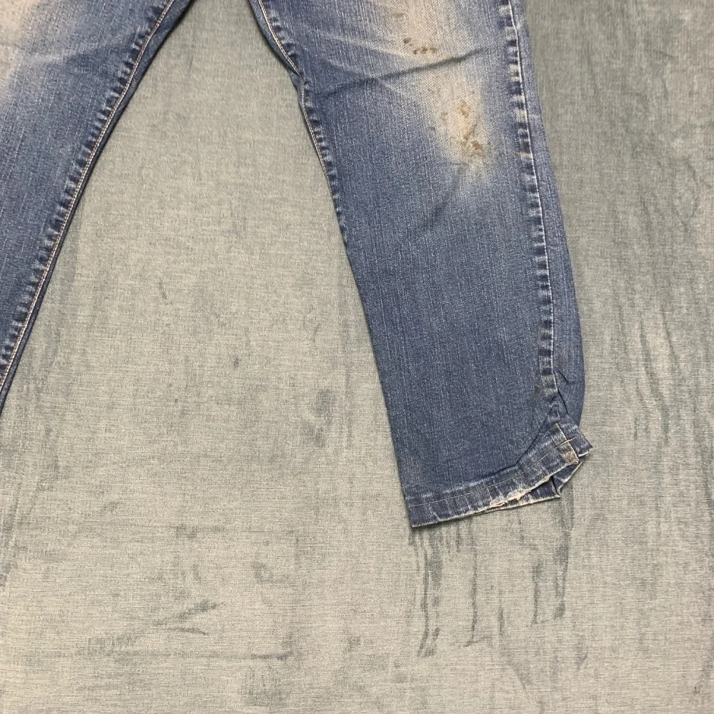 Vintage Levi's 521 Jeans Mens 38x30 Blue Denim Stretch Medium Wash Straight Leg